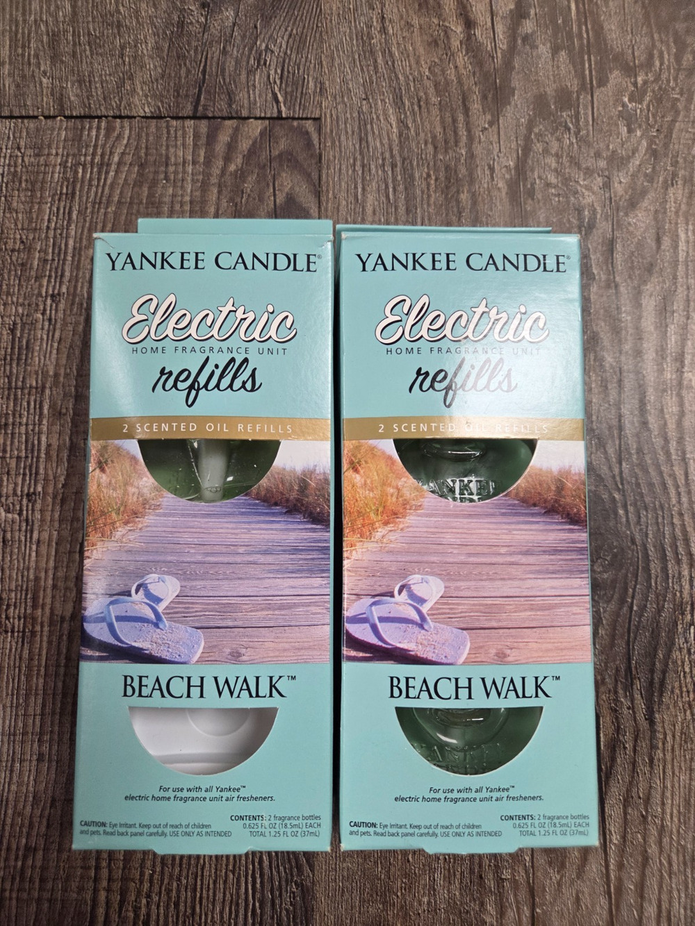 Yankee Candle ScentPlug Refills Beach Walk Lot of 3 Home Scented Oil Plugs